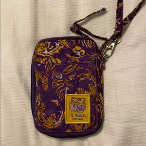 lsu wristlet with ID holder